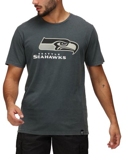 Re:Covered Print-Shirt Re:Covered CHROME Seattle Seahawks washed - Schwarz