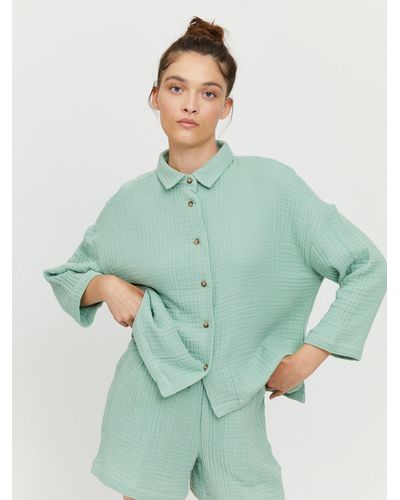 Mazine Langarmbluse Talima Blouse -bluse langarm-shirt long-sleeve - Grün