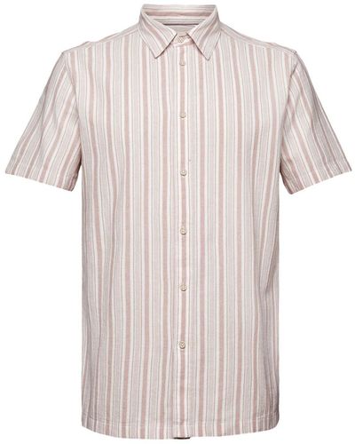 Edc By Esprit Kurzarmhemd Kurzärmeliges Hemd - Pink