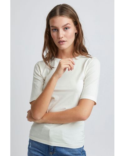 B.Young BYPAMILA TSHIRT -20806528 T-shirt mit Rundhalsausschnitt - Weiß