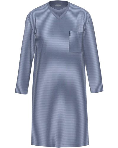 Ammann Nachthemd / Arm Men / Nightwear (Stück, 1-tlg) hohe Markenqualität - Blau