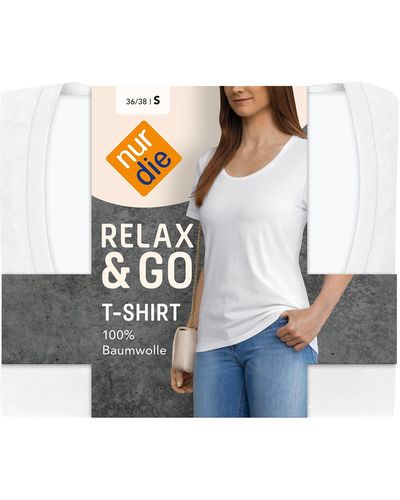 Nur die T-Shirt Relax & Go - Grau