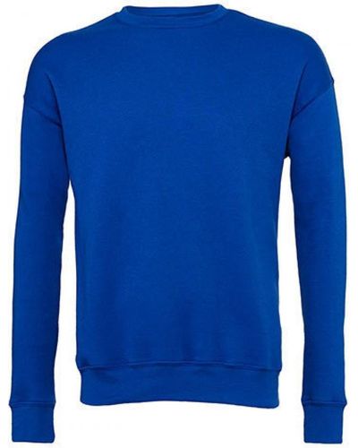 Bella Canvas Bella + Canvas Sweatshirt Sweat Drop Shoulder Fleece - Blau