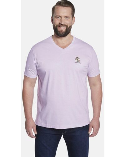 Charles Colby T-Shirt EARL RHODIN in zwei Farbvarianten - Lila