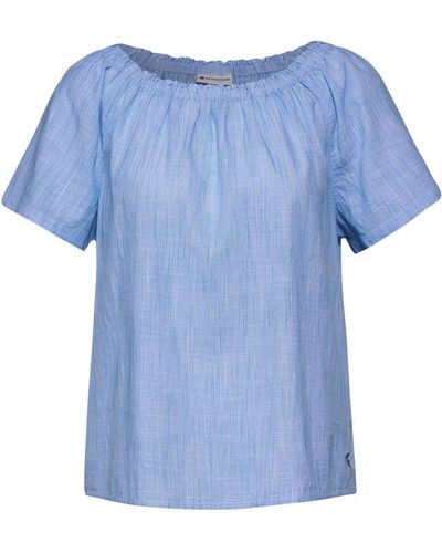 Street One Blusenshirt LTD QR Chambray blouse w elast, original blue - Blau