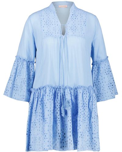 Kate Storm Sommerkleid Kleid 3/4-Arm (1-tlg) - Blau