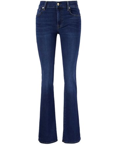 7 For All Mankind Fit- Jeans BOOTCUT SLIM ILLUSION LEGENDARY Mid Waist - Blau