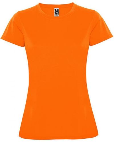 Roly Rundhalsshirt Montecarlo T-Shirt, Piqué - Orange