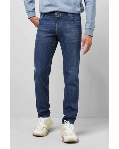 Meyer M5 Regular Fit Jeans 6209 im Five Pocket Style - Blau