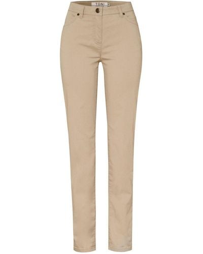 Relaxed by TONI 5-Pocket-Hose Perfect Shape Straight - Natur