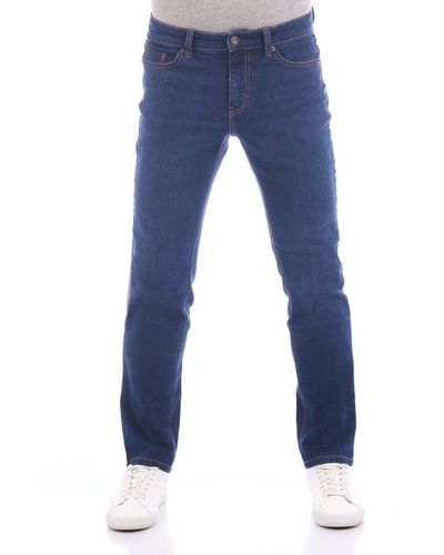 Paddock's Jeans Jeanshose Ranger Pipe Slim Fit Denim Hose mit Stretch - Blau