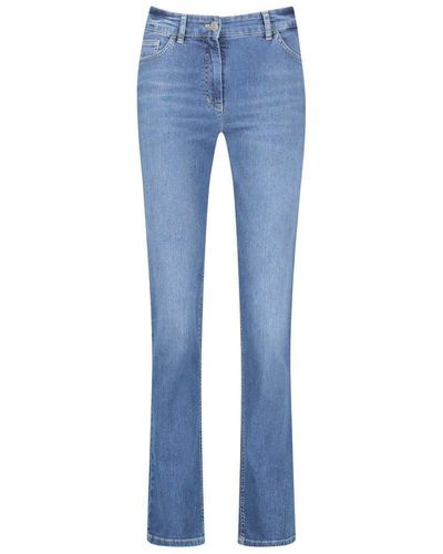 Gerry Weber 5-Pocket-Jeans Romy Straight Fit (92307-67840) Organic Cotton von - Blau