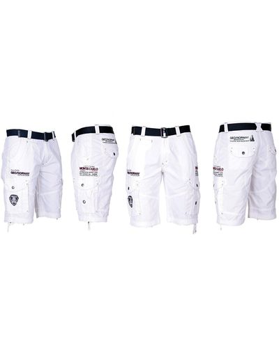 GEOGRAPHICAL NORWAY Cargo Shorts Kurze Hose SHORT Bermuda knielang Poudre Sommer - Schwarz
