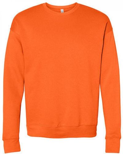 Bella Canvas Bella + Canvas Sweatshirt Sweat Drop Shoulder Fleece - Orange