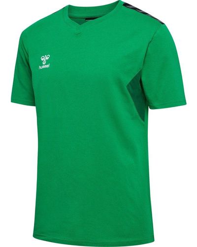 Hummel Hmlauthentic Co T-Shirt /S - Grün