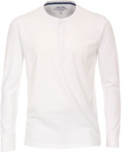 Redmond T-Shirt uni - Weiß
