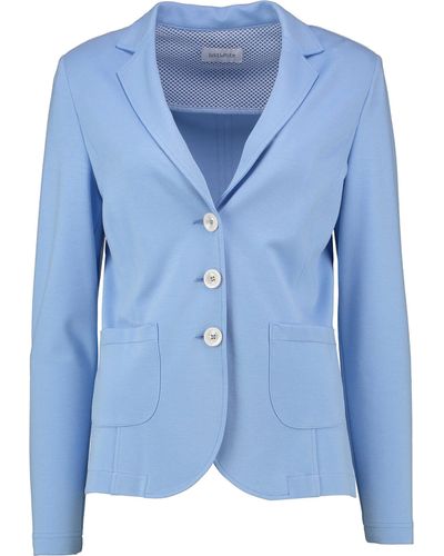 just white Jackenblazer Jersey-Blazer hellblau weiche Stretch-Qualität