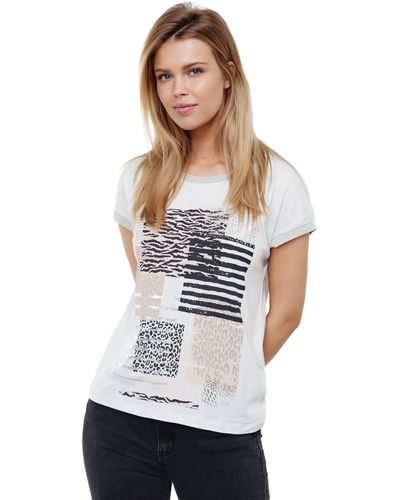 Decay T-Shirt Animals mit lässigem Front-Motiv - Weiß