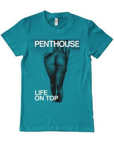 Penthouse Magazine 2020 Cover T-Shirt - Blau