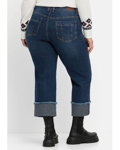 zu Lyst – Rabatt Damen 54% Jeans gerader Passform Online-Schlussverkauf | Sheego | für mit Bis DE