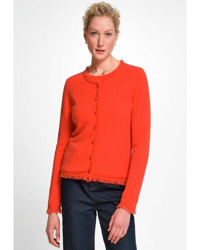 include Cardigan New Wool (1-tlg) - Rot