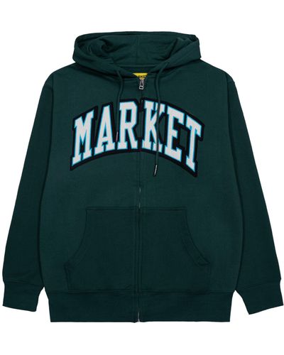 Market Sweatshirt Arc Zip-Up Hoody - Grün