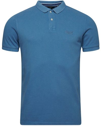 Superdry T-Shirt (1-tlg) - Blau