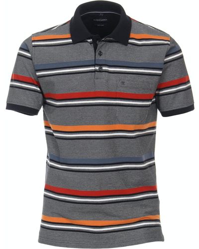 CASA MODA T-Shirt Polo, 470 orange - Blau