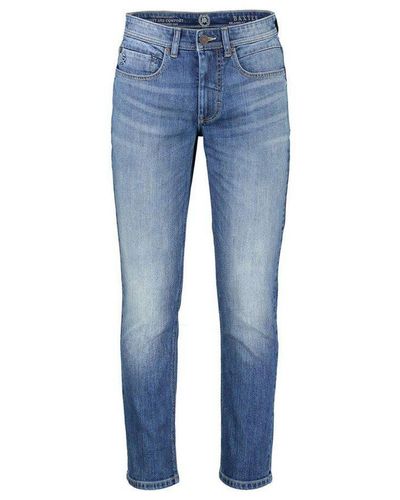 Lerros Straight-Jeans blau passform textil (1-tlg)