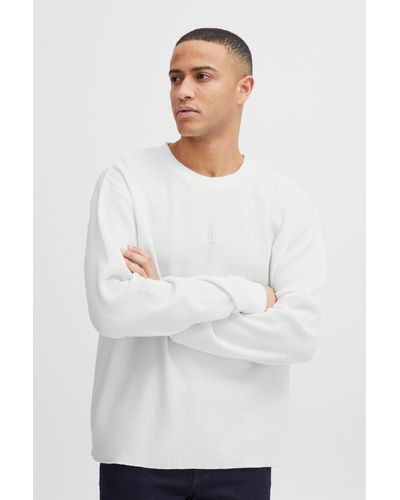 Solid Sweatshirt SDFletcher - Weiß