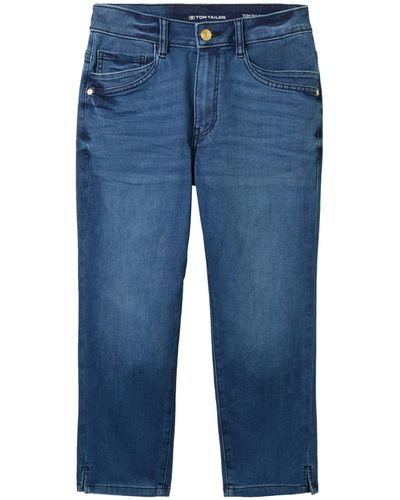 Tom Tailor 5-Pocket-Jeans Kate capri - Blau