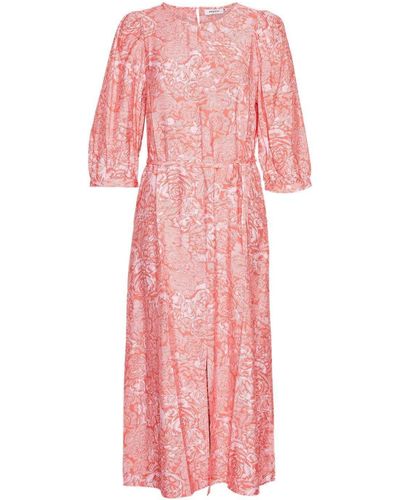 Moss Copenhagen Sommerkleid Kleid MSCHDIVINA LADONNA (1-tlg) - Pink