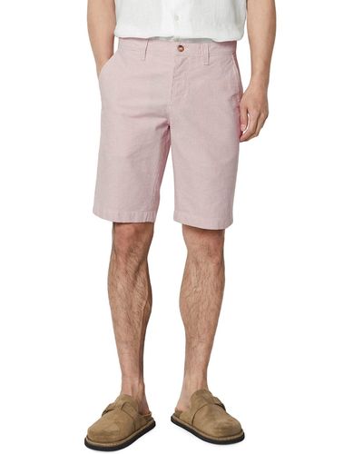 Marc O' Polo Shorts aus Bio-Baumwolle und Leinen - Pink
