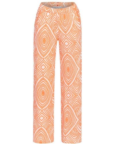 Ringella Pyjamahose Schlafanzughose (1-tlg) Modisches Design - Orange