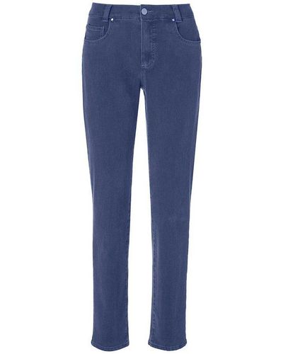 Anna Montana 5-Pocket-Jeans grau (1-tlg) - Blau