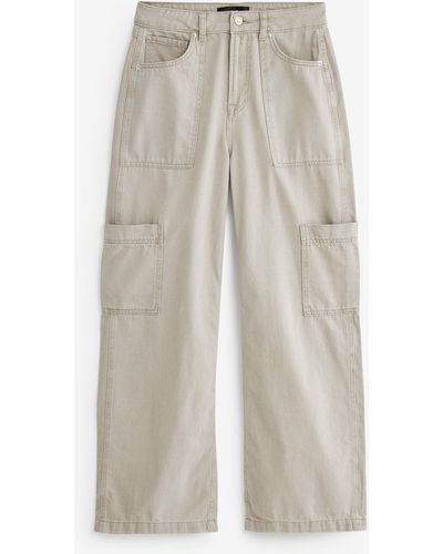Next Weite Jeans Utility-Cargojeans mit weitem Beinschnitt (1-tlg) - Weiß