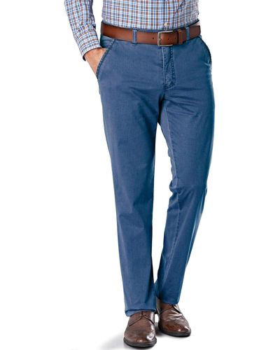 Club of Comfort Regular-fit- High Stretch Denim-Jeans jeansblau Garvey Flat-Front