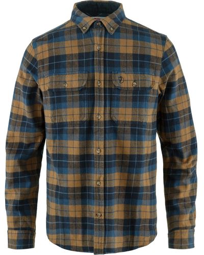 Fjallraven Outdoorhemd Singi Heavy Flannel Shirt M * - Blau