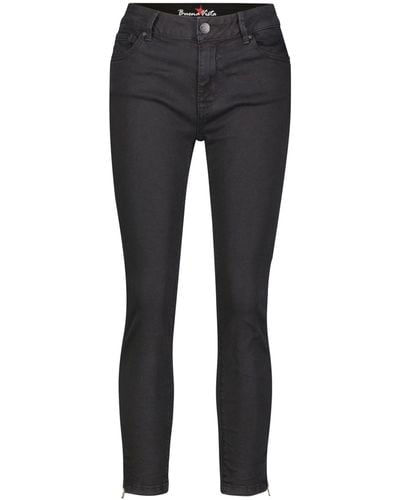 Buena Vista 5-Pocket- Jeans ITALY V 7/8 Länge Slim Fit (1-tlg) - Schwarz
