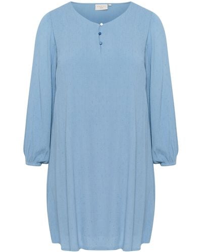 Kaffe Jerseykleid Kleid KCwilina Große Größen - Blau
