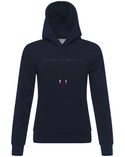 Rossignol Kapuzensweatshirt W Logo Sweat Hood FL mit Markenschriftzug - Blau