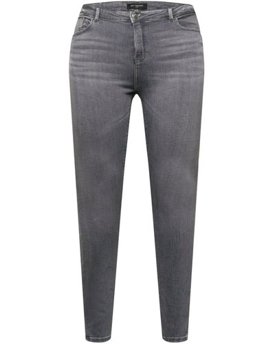 Only Carmakoma Skinny-fit-Jeans CARLaola (1-tlg) Plain/ohne Details - Grau