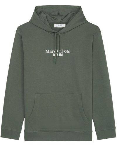 Marc O' Polo Sweatshirt mit Logoprint - Grün