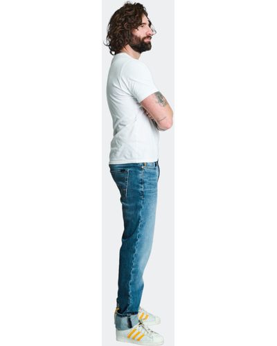 Five Fellas Slim-fit-Jeans LUUK-Z nachhaltig, Italien, Stretch, coole Waschung - Blau