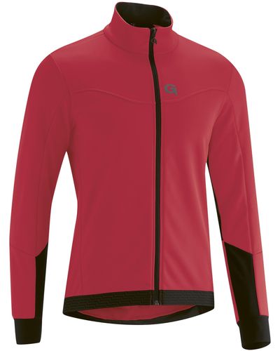 Gonso Fahrradjacke Silves Softshell-Jacke, Windjacke atmungsaktiv und wasserabweisend - Rot
