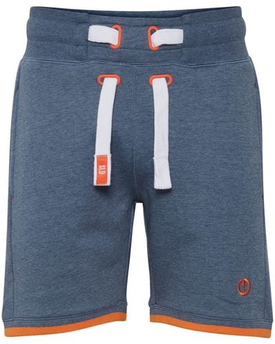 Solid Sweatshorts SDBenjamin Shorts kurze Hose mit Kontrastkordeln - Blau