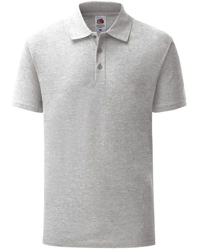Fruit Of The Loom Poloshirt 65/35 Tailored Fit - Grau