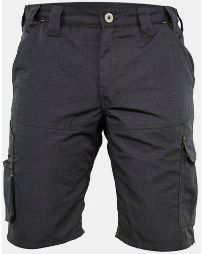 Forsberg 5-Pocket-Jeans Buxa kurze Arbeitshose Canvas-Shorts - Grau