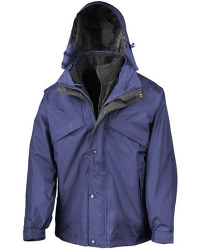Result Headwear Outdoorjacke 3-in-1 Zip & Clip Jacket - Blau