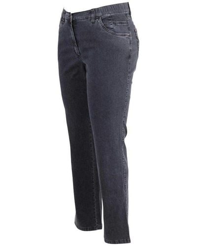 KjBRAND 5-Pocket-Jeans uni (1-tlg) - Blau